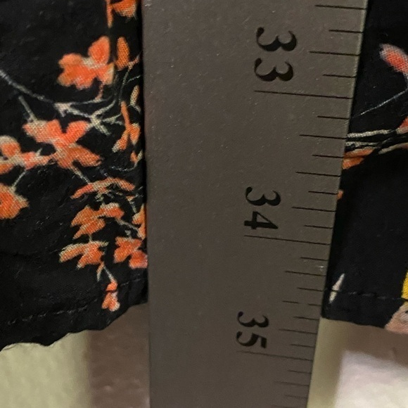 Old‎ Navy Dress V-Neck LongSleeve Sundress Floral XL Cottagecore Whimsigoth - Picture 13 of 14